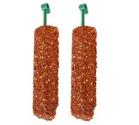 Bird Treats for Parakeets, 2 Pieces Lovebird Treats, Grain Nutritious Training Snacks and Foraging Food Rewards for Conure, Myna, Parakeet, Parrot, Canary, and Finch for a Healthy Diet, 14x2.5x2.5cm