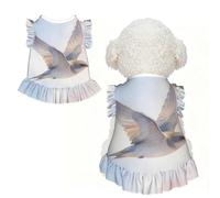Bird Wash Art L - Ropa para mascotas para perros pequeños, bonito traje de verano para cachorros, ropa suave y transpirable para mascotas para gatos