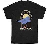 Bird Watching Goes Both Ways The Bourgeo Birds Aren't Real T-Tshirts Camisetas y Tops Black(Medium)