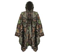 Bird Watching Invisible Cape - Camouflage Leaf Pattern Fabric Concealment Garment Lightweight Breathable Outdoor Wear, Silent Movement Coverage Apparel | for Wildlife Photography Hiking Forest Observa