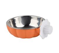 Bird Water Bowl, Parrot Food Cage Bowl, 5.12x4.33in Portable Hanging Design, Cockatiel Drinking Supply, Parakeet Stainless Steel Dish for Lovebird, Conure, Feeding, Bathing