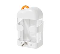 Bird Water Dispenser 250 ml | ABS + Metal, 205 g, 10 x 7,5 x 13,5 cm | antigoteo para lomos | para cockatiels Lovebirds, Inside Outside Cage Mount