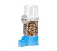 Bird Water Dispenser, Automatic Alimentador Drinker, Hangable Parrot Waterer, Food Dispenser Container, Bird Cage Accessories, Easy Refill, 8 pulgadas, Clear, 1 pieza