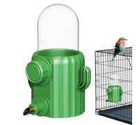 Bird Water Dispenser - Automatic Cactus Style Parrot Water Feeder, 250ml Parakeet Drinker with for Bird Cage Accessories, Waterer and Feeding Supplies for Cockatiel, Lovebird, Canary, and Small Birds