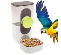 Bird Water Dispenser - Bird Water Feeder for Cage | Clear Automatic BirdWater Feeder | Parrot Food Dispenser Cage Accessories for Cockatiels | Automatic Feeding Replenishment Cages Accessory