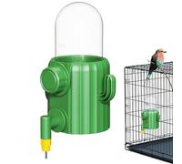 Bird Water Dispenser, Cactus Parrot Drinker, Automatic Cage Feeder, Spill-Resistant Bottle, Easy Refill Design for Cockatiels, Lovebirds, Parakeets, Canaries