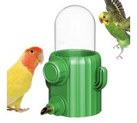 Bird Water Dispenser, Cactus Parrot Drinker, Automatic Cage Feeder, Spill-Resistant Bottle, Easy Refill Design for Cockatiels, Lovebirds, Parakeets, Canaries