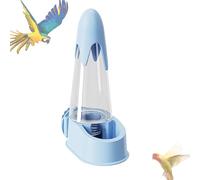 Bird Water Dispenser for Cage, Automatic Drinking Bottle Feeder 6x9.5x16.5cm, Easy Install Container, Spill Proof Hydration Solution, Transparent Tube, Small Pet