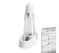 Bird Water Dispenser for Cage, Automatic Drinking Bottle Feeder 6x9.5x16.5cm, Easy Install Container, Spill Proof Hydration Solution, Transparent Tube, Small Pet