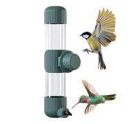 Bird Water Dispenser, Hangable Bird Waterer, Automatic Waterer Feeder with Hygienic and Space Saving Design for Parrot, Canary, or Other Birds, 8.66x1.77x3.15 Inches