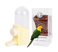 Bird Water Feeder, Drinking Dispenser, Spill Proof Container, Pressure abs Construction, Easy Refill Design, for Parakeet Finch Cockatiel Use, 10 x 5,8 x 15,3 cm, 3,94 x 2,28 x 6,02 pulgadas, White 1