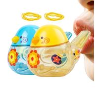 Bird Water Whistle - Create Smmooth Chirping Warble Musical Tones, 2 Piece Set With Lanyard, 9.5cm X 6cm Compact Size, High Strength ABS Qualiity Durrable - For Kids Bathing & Party