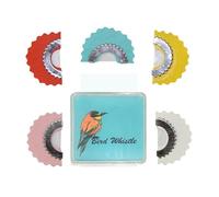 Bird Whistles - Paper 16,7 x 16,3 x 1,3 cm 5 unidades | Juego de 5 calladoras con diseño duradero, actuaciones, Tweeting Noisemaker Toys | Celebraciones, Cumpleaños