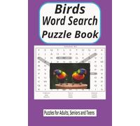 Bird Word Search Puzzle Book: Bird Word Search List - 495 Unique Bird-Related Words for 55 Puzzles