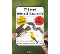 Bird Word Search Puzzle Book: Word Searches with Easy to Read Print about Birds, Wildlife, Nature and More | 6x9 inches, 110 pages | 50+ Puzzles…Gifts for Vacations, Holidays, and Free Times