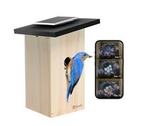 Birdfy Birdhouse Ebony Lite Smart Pajarera/ Casita Inteligente, con Energía Solar, Cámara y Reconocimiento de Pájaros AI - EPPAMBNI8802110