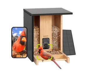 Birdfy Comedero inteligente Bambú para Pájaros con energía solar, cámara y reconocimiento AI - EPPAMBNI8402110