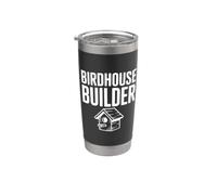 Birdhouse Builder - Entusiasta de la artesanía para los amantes del bricolaje Vaso térmico de acero inoxidable de doble pared
