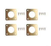 Birdhouse - Paquete de 4 protectores de entrada de metal para cajas para apoyar poblaciones de aves nativas en espacios verdes urbanos (11/8 pulgadas)