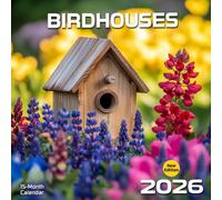 Birdhouses 2026 Calendar: Cozy little homes and backyard charm captured month by month