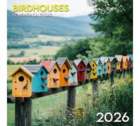 Birdhouses 2026 Calendar: Cozy little homes and backyard charm captured month by month