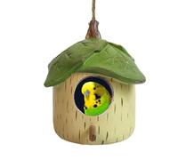 Birdhouses for Outdoors - Cajas de anidación para exteriores hechas a mano, de resina, un único lugar cálido y protegido contra el agua y el sol para el colibrí para el quisquilloso Finchi de resina