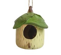 Birdhouses For Outdoors - Handmade Resin Outdoor Nesting Boxes,Twine Waterproof Sunproof Sheltered Warm Place For Bluebird Hummingbird
