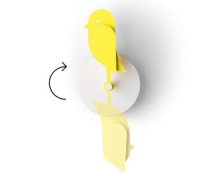 Birdie Design Monitor de CO2 para Interiores - Medidor de Calidad del Aire para el hogar y la Oficina - Promueve la Salud Mental y física - Reduce los riesgos para la Salud (Amarillo, FullBirdie)