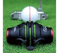 BIRDIE79 Kit de herramientas de alineación de dibujo de 360 grados + 180 grados combinadas de alta calidad, marcador de pelota de golf de 3 líneas triple de 360 grados con caja de regalo que incluye 3
