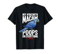 Birdkeeper Dueño de Aves Dueño de Loro I Love Hyacinth Guacamayo Camiseta