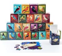 Birds, 24 mini paquetes, rompecabezas de 1000 piezas, rompecabezas de calendario, rompecabezas individuales, rompecabezas desafiante perfecto para adultos, noches de juegos familiares, 27.5 x 19.7
