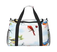 Birds and Butterflies in Bloom - Bolsa de viaje compacta resistente al agua para deportes, gimnasio y fin de semana para hombres y mujeres