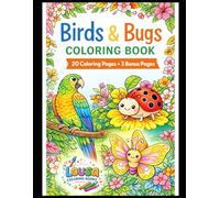 Birds & Bugs Coloring Book: Intricate Nature Illustrations for Kids and Adults