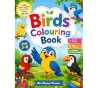 Birds Coloring Book for Kids Ages 3-6: Fun and Easy Bird Coloring Pages for Toddlers and Preschool Kids | Cute Parrots, Peacocks, Owls, Ducks, Eagles & More