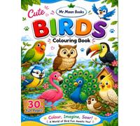 Birds Coloring Book for kids: Fun and Easy Bird Design for Boys and Girls Ages 4-8 ,A Cute collection of Owls,Parrots,Peacocks and more..