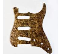 Bird's Eye Maple Strat Golpeador - 11 agujeros SSS hecho a mano placa de rasguño para Fender ST - Pieza de repuesto de guitarra eléctrica y placa de protección de madera