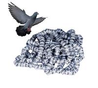 Birds Foot Rings - Palomas Rings 50pcs, Sturdy Generic Size Bird Foot Rings | Aleación de aluminio Split Ring Bird Leg Rings, Serial Number Identification Paloma Training Ring Etiquetas Hibiscus Birds