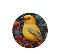 Birds in Fruit Trees - 4 tarjetas ambientadoras para coche, desechables, para vehículos, aroma a lavanda