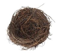 Birds Nest - Casa de loro de ratán tejida a mano, base plana, accesorio duradero para jaulas de pájaros, escondite acogedor para animales shottiere hámster chinchillas durante todo el año