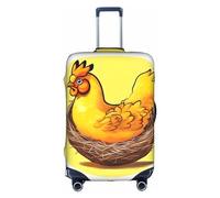 Bird'S Nest - Funda para equipaje de 18 a 32 pulgadas, lavable, resistente a los arañazos, Blanco, L