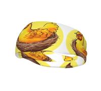 Bird's Nest Golden Chicken - Banda deportiva de moda para el sudor, transpirable, de secado rápido y elástica, unisex para ejercicio