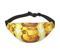 Bird's Nest Golden Chicken - Riñonera de viaje a la moda, adecuada para deportes, correr, ciclismo, viajes, pesca, para niños, bolsa cruzada grande