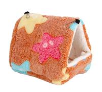 Bird's Nest House Invierno, Jaula Bird Bird Bird Nest Hanmock Soft Fazzy Fadium Hut Hidden House H, Suave Cueva de Pequeños Animales, Hamaca Hanmock Han con un brote p