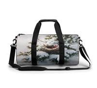 Bird's Nest in The Evergreen Tree - Bolsa de viaje para gimnasio para mujeres y hombres, bolsa de lona cilíndrica, bolsa de entrenamiento deportiva con correa para el hombro