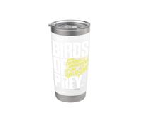 Birds of Prey White and Yellow Logo Vaso térmico de acero inoxidable de doble pared