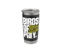 Birds of Prey White and Yellow Logo Vaso térmico de acero inoxidable de doble pared