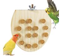 Birds Person Stand - Juguete De Loro De Madera Natural, Plataforma De Descanso De Cockatiel | Post De Tapón De Masticación, Peces En Jaula De Madera, Estante De Juego, D
