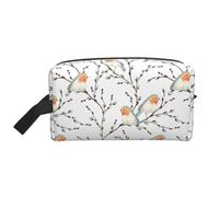 Birds Robin Bolsa de aseo de viaje Birds Robin Bolsa de maquillaje de viaje personalizada de gran capacidad con cremallera Bolsa de aseo de viaje portátil de varios estilos, idea de regalo para hombre