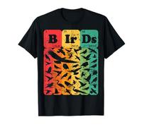 Birds The Artof Regalos de ornitología Birdwatching PeriodicTable Camiseta