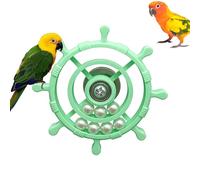 Birds Toys - Percha giratoria de 360 grados | Juguete interactivo de forrajeo de 10 cm para jaulas - Soporte de ejercicio de masticación para periquitos y cacatúas. Esta rueda giratoria es ideal para